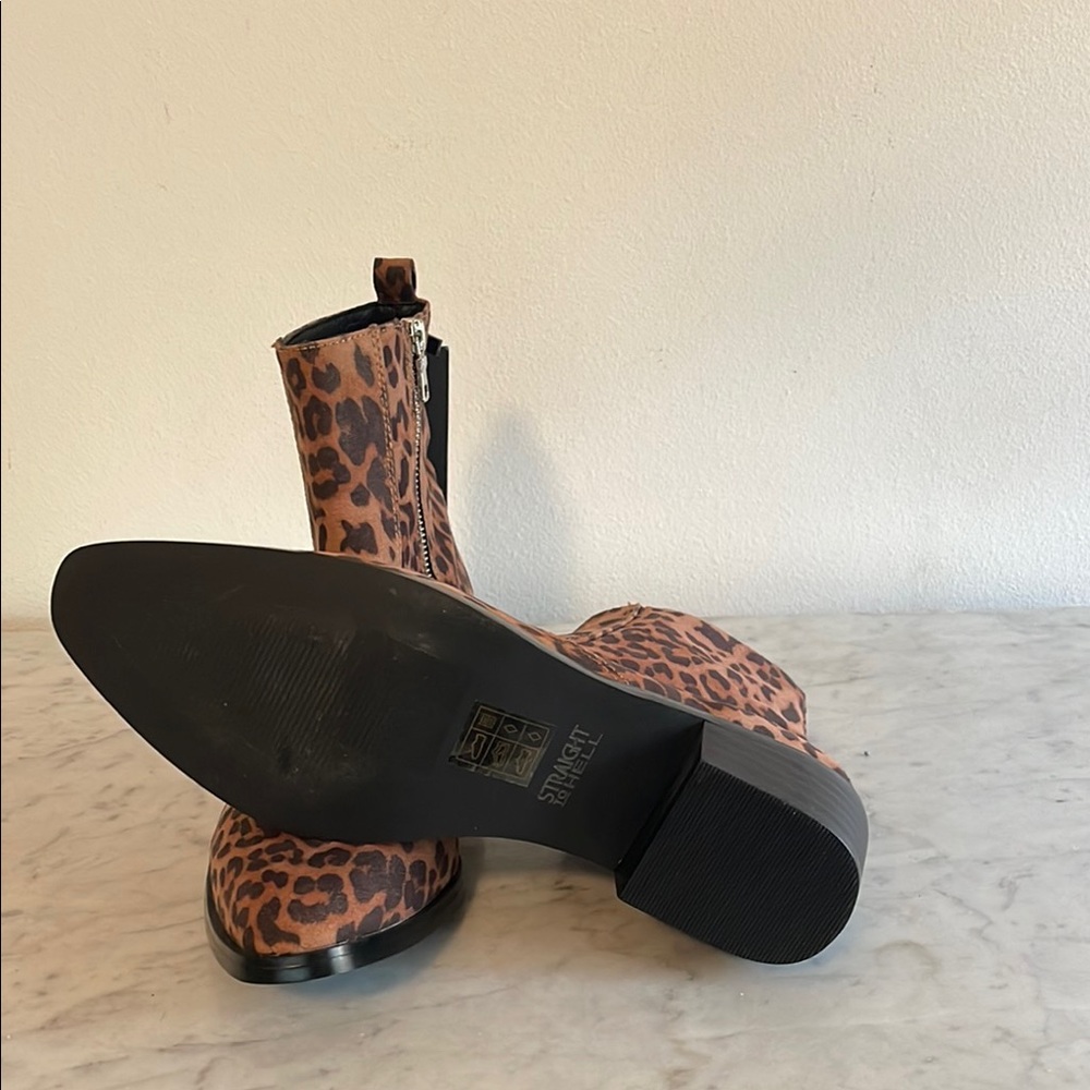 Straight To Hell Vegan Richards Leopard Boot NWT Men’s Sz 9 - Picture 10 of 12